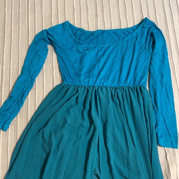 Maternity maxi dress, teal, one size fits all, never worn in excellent condition - Picture 2 of 2